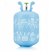 Cilindru cu heliu 0.20 m3 cu 30 de baloane si 40m panglica ricokids 799002 - albastru edeedi799002