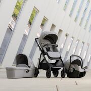 Graco - carucior pentru copii multifunctional 3 in 1 near2me dlx ash (carucior near2me dlx + landou near2me dlx + scoica snuglite) bbbgt1910aaash000