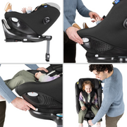 Graco - scaun auto turn2me 360° dlx midnight, 40-105 cm, certificata r129 si testat adac bbbgc2302aamdn000