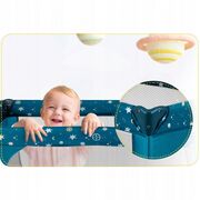 Patut pliabil 125 x 65 x 78 cm ricokids rk-240 - bleumarin edeedi724002