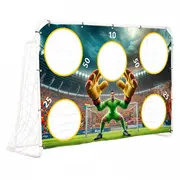 Poarta de fotbal 180 x 122 cm cu covoras de antrenament ecotoys ds58010+m edeedids58010+mata