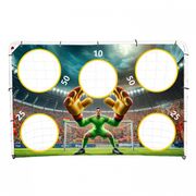 Poarta de fotbal 180 x 122 cm cu covoras de antrenament ecotoys ds58010+m edeedids58010+mata