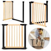 Poarta de siguranta 74-80 cm ecotoys sf-011a-bc - lemn metal edeedisf-011a-bc
