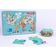 Puzzle APLI harta lumii, 24 piese SOLAPL14550