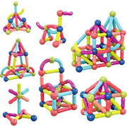 Set de constructie magnetic - forme 3d (84 piese)
