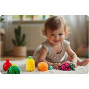 Set de legume din lemn cu velcro, 18 elemente, ricokids rk-872 edeedi787200