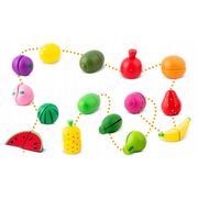 Set de legume din lemn cu velcro, 18 elemente, ricokids rk-872 edeedi787200