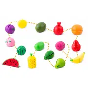 Set de legume din lemn cu velcro, 18 elemente, ricokids rk-872 edeedi787200