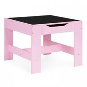 Set de masa cu doua scaune pentru copii ecotoys zkc-1b - roz edeedizkc-1b