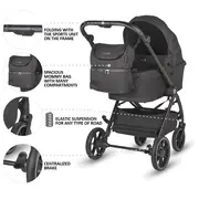Carucior modular 2in1 coccolle serry jet black+ scoica auto isize coccolle knox black smb325065460325080360