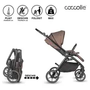 Carucior modular 2in1 coccolle serry light taupe+ scoica auto isize coccolle knox black smb325065444325080360