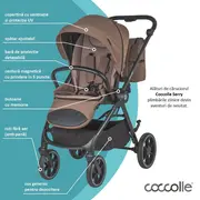 Carucior modular 2in1 coccolle serry light taupe+ scoica auto isize coccolle knox black smb325065444325080360