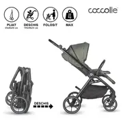 Carucior modular 2in1 coccolle serry moss green+ scoica auto isize coccolle knox black smb325065481325080360