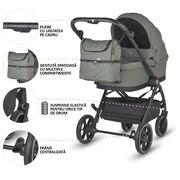 Carucior modular 2in1 coccolle serry moss green+ scoica auto isize coccolle knox black smb325065481325080360