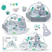 Covoras Multifunctional Kidwell Yoga ,   Cu Arcade, Laturi Ridicate, 12 Bile Si 5 Jucarii Interactive Si  Geanta Pjbmaedyog01a0