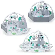 Covoras Multifunctional Kidwell Yoga ,   Cu Arcade, Laturi Ridicate, 12 Bile Si 5 Jucarii Interactive Si  Geanta Pjbmaedyog01a0