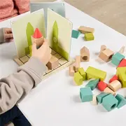 Joc cu provocari de logica si orientare spatiala, forme 3d si umbre, de la 5 ani - okeml46000