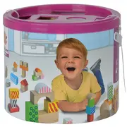 Jucarie Eichhorn Cuburi in galetusa Wooden Blocks 50 piese HUBS100002226