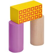 Jucarie Eichhorn Cuburi in galetusa Wooden Blocks 50 piese HUBS100002226