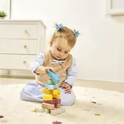 Jucarie educativa cuburi moi pentru toddleri, animalute - okeml46020