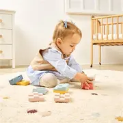 Jucarie educativa turn de stivuit - cuburi moi, 6 luni+, tower miniland 46021 - okeml46021