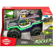 Masina Dickie Toys Rowdy Rocker 25 cm verde cu lumini si sunete HUBS203764025