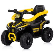 Masinuta de impins Chipolino ATV cu maner yellow HUBROCATVH02502YE