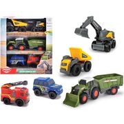 Set Dickie Toys Micro City Team 9 cm cu 5 vehicule HUBS203742016