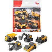 Set Dickie Toys Volvo Micro Workers 9 cm cu 5 vehicule HUBS203722008