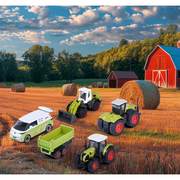 Set Majorette Claas Farm cu 5 vehicule HUBS8503105002