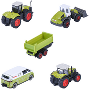Set Majorette Claas Farm cu 5 vehicule HUBS8503105002