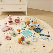 Set cadou bebe - zornaitoare si paturica moale de atasament caprioara, de la 0 luni - okeml97370