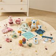 Set cadou bebe - zornaitoare si paturica moale de atasament ocean, de la 0 luni - okeml97360