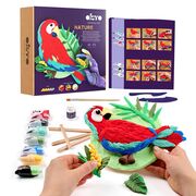 Set pictura 3D cu argila usoara, Nature - Macaw KRTOK20045