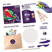 Set pictura 3D cu argila usoara, Nature - Macaw KRTOK20045