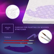 Set pictura si modelare 3D cu argila usoara, 30*40 cm - Hummingbirds in love KRTOK30012
