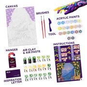 Set pictura si modelare 3D cu argila usoara, 30*40 cm - Lemon weekend KRTOK30008