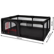 Tarc De Joaca Kidwell Fanko Negru 120a 180 Cm   Siguranta, Libertate Si Design Modern Pentru Copilul Tau Pjbkomofan03a2
