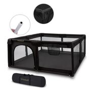 Tarc De Joaca Kidwell Fanko Negru 130x130 Cm   Spatiu Sigur, Modern Si Confortabil Pentru Copilul Tau Pjbkomofan03a4