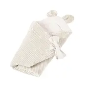 Baby Swaddle For Sleeping And Wrapping Pentru Nou-nascuti Meowbaby   Aesthetic Ecru ,   Confort Si Siguranta Din Primele Clipe Pjbmar86ie