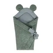 Baby Swaddle For Sleeping And Wrapping Pentru Nou-nascuti Meowbaby   Aesthetic Olive Green ,   Confort Si Siguranta Din Primele Clipe Pjbmar33