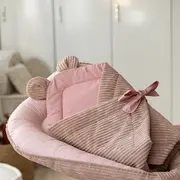 Baby Swaddle For Sleeping And Wrapping Pentru Nou-nascuti Meowbaby   Aesthetic Powder Pink ,   Confort Si Siguranta Din Primele Clipe Pjbmar32