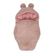Baby Wrap With Bear Ears - Aesthetic Powder Pink ,   Confort Si Siguranta Din Primele Clipe Pjbmaot32