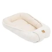 Babynest Pentru Bebelusi Meowbaby   Bearly Cream ,   Spatiu Sigur Pentru Somn Si Joaca Pjbmbek091i