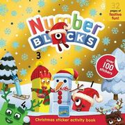 Carte cu abtibilduri si activitati numberblocks - magia craciunului