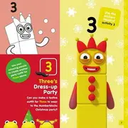 Carte cu abtibilduri si activitati numberblocks - magia craciunului