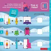 Carte cu abtibilduri si activitati numberblocks - magia craciunului