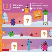 Carte cu abtibilduri si activitati numberblocks - magia craciunului