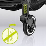 Carucior sport, Lionelo, Julie One, De la nastere, Greutate redusa, Cu accesorii, Cadru din aluminiu, 0-22 kg, Pliere compacta pentru avion, Conform cu standardele europene de securitate EN1888-1 si EN1888-2, Gri BYNLO-JULIE_ONE_STONE_GREY