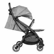 Carucior sport, Lionelo, Julie One, De la nastere, Greutate redusa, Cu accesorii, Cadru din aluminiu, 0-22 kg, Pliere compacta pentru avion, Conform cu standardele europene de securitate EN1888-1 si EN1888-2, Gri BYNLO-JULIE_ONE_STONE_GREY
